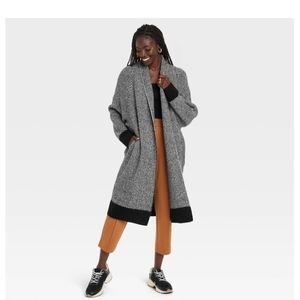 A New Day Coatigan, Herringbone, size L